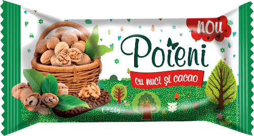 Poieni Cocoa biscuits with caramel walnuts 44g